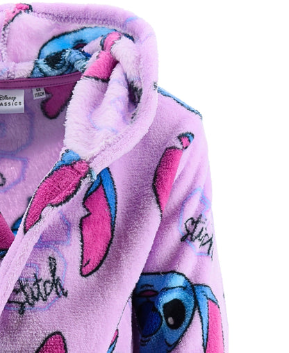 Stitch Bademantel mit Kapuze