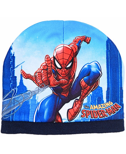 Spider-Man Winter Mütze Set 3-teilig für Jungen