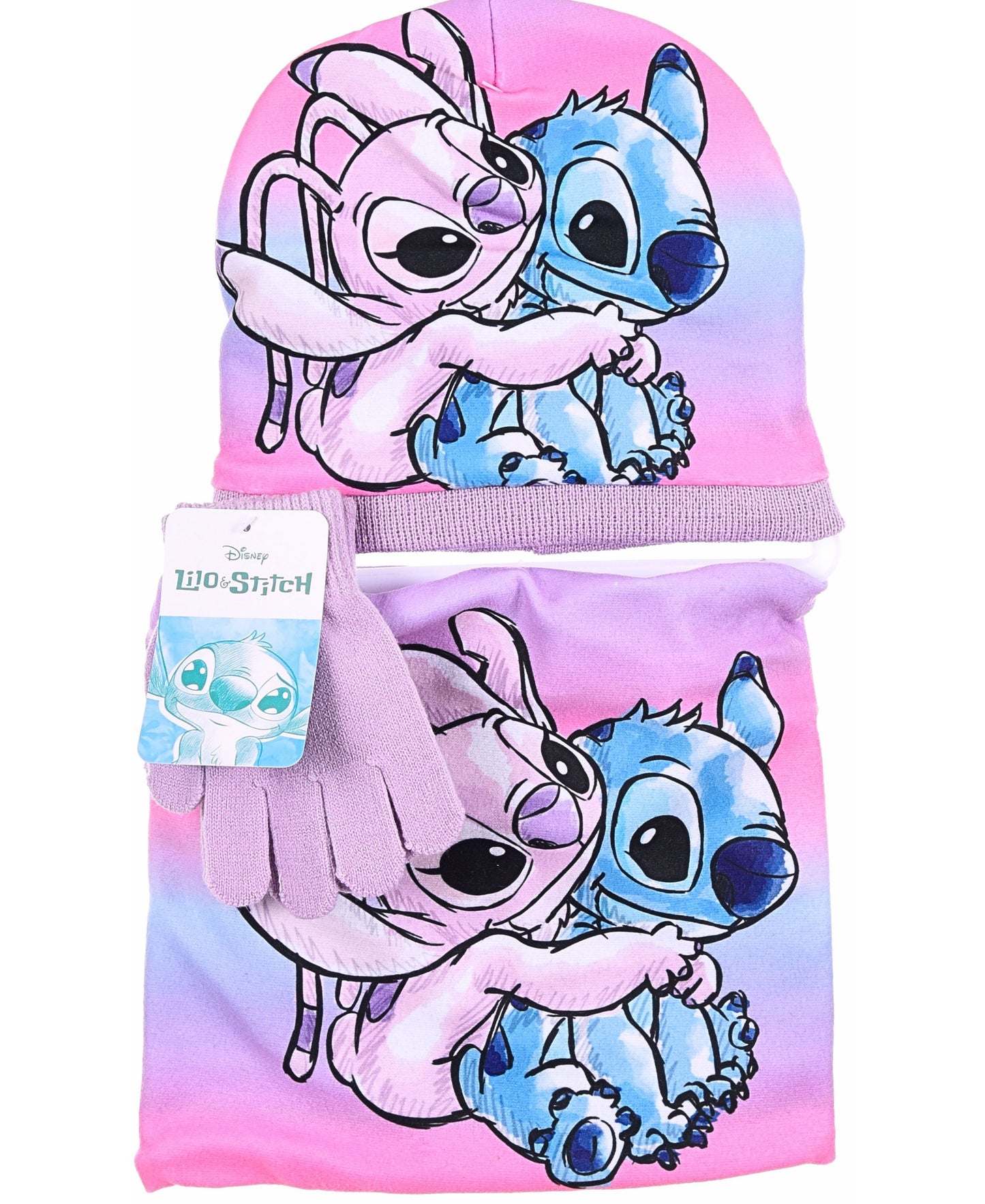 Stitch Winter Mütze Set 3-teilig für Mädchen