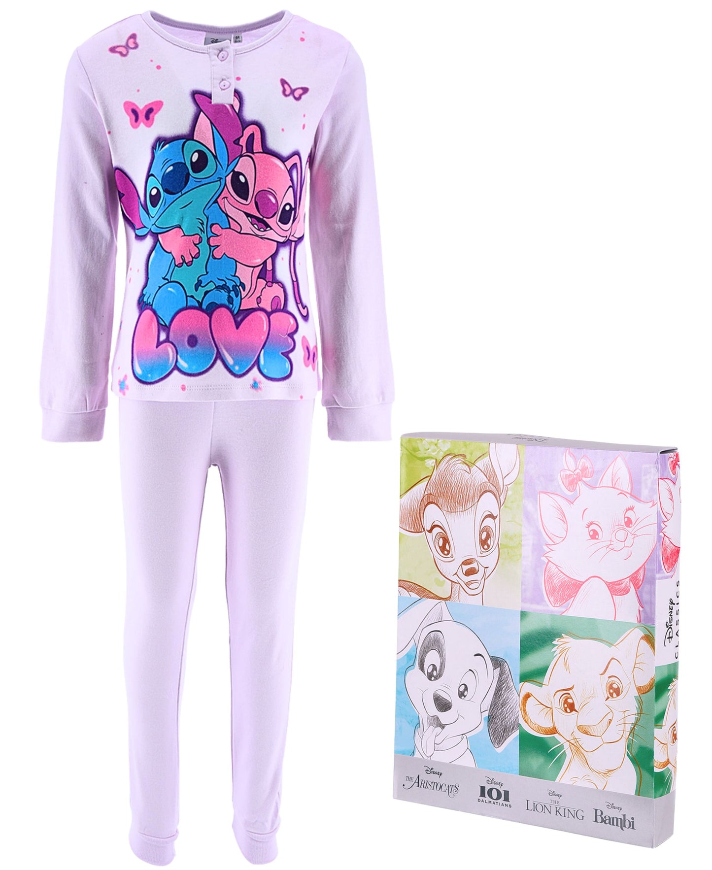 Schlafanzug Stitch & Angel  für Mädchen