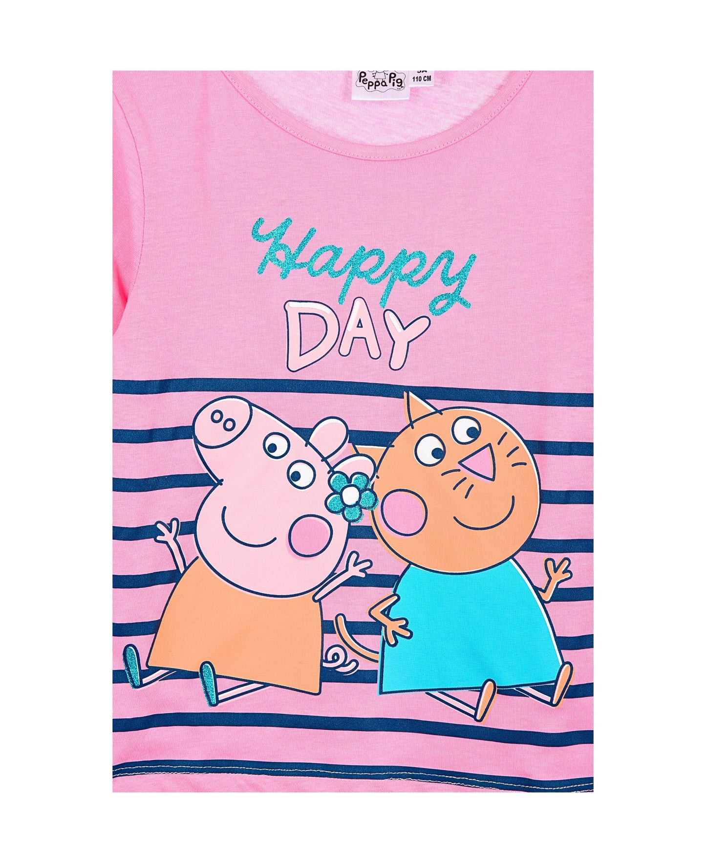 Langarmshirt mit Glitzer Peppa Pig