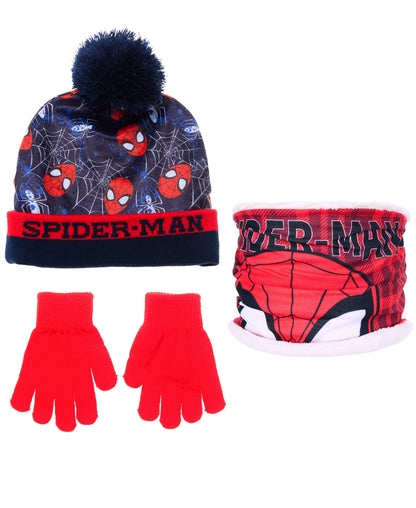 Spider-Man Winter Mütze Set 3-teilig
