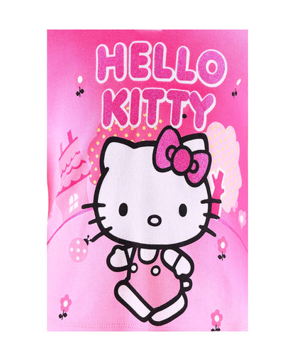 Schlafanzug Hello Kitty mit Glitzer