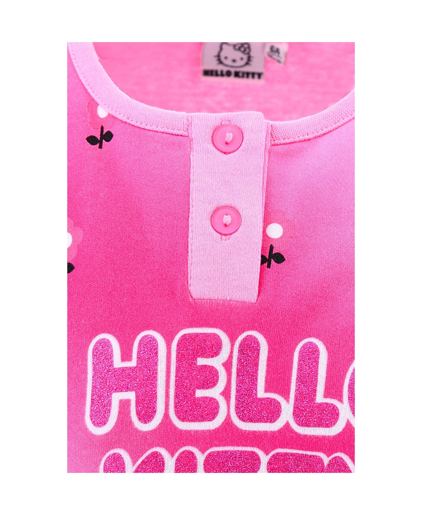Schlafanzug Hello Kitty mit Glitzer