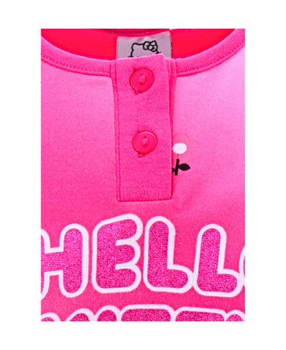 Schlafanzug Hello Kitty mit Glitzer