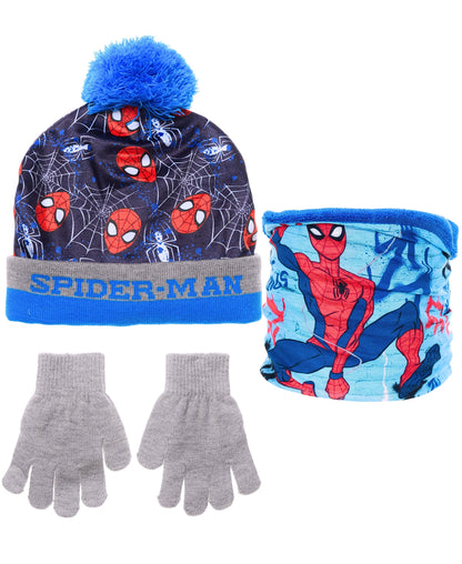 Spider-Man Winter Mütze Set 3-teilig