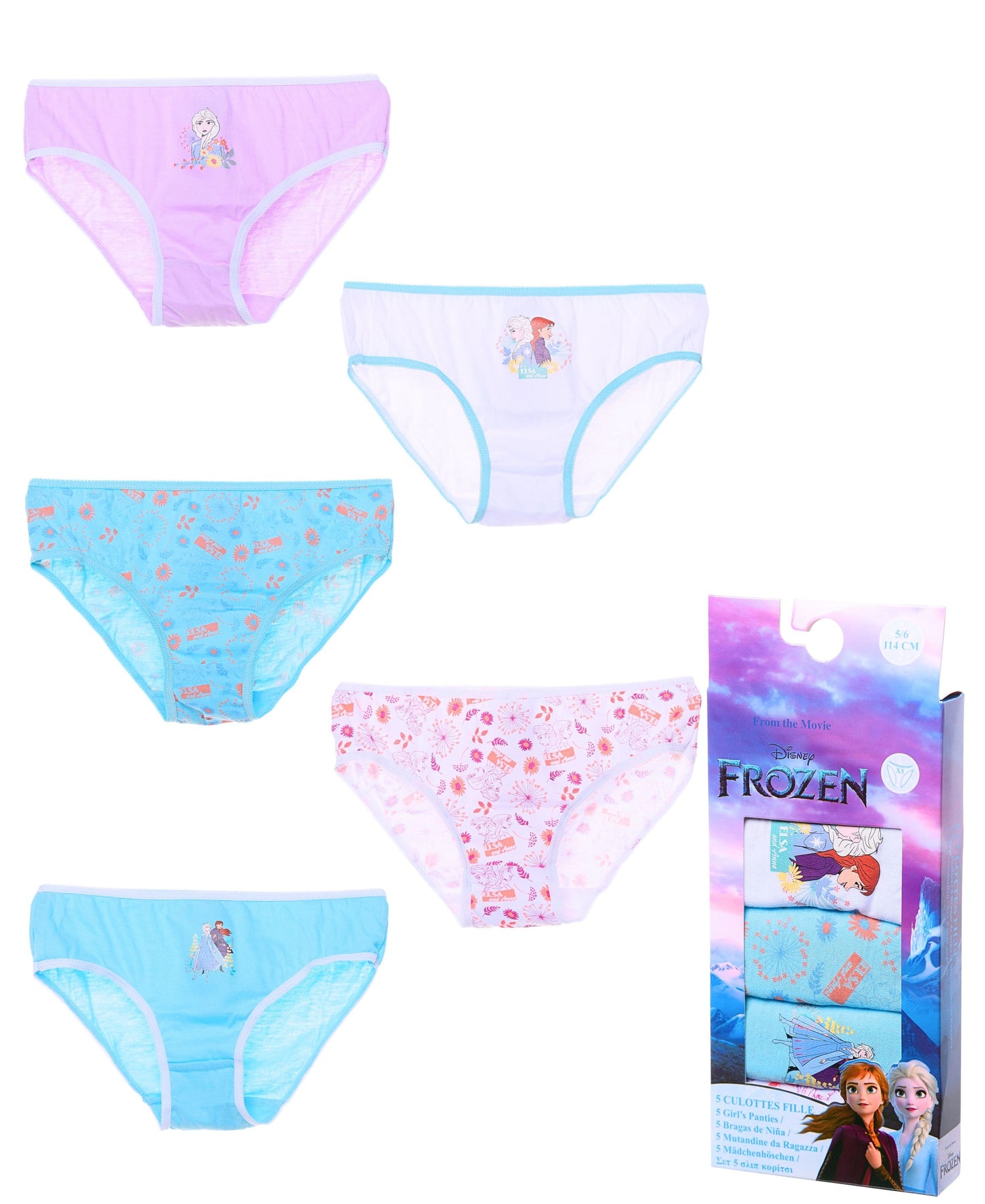 Disney Frozen Set Slips 5-er Pack