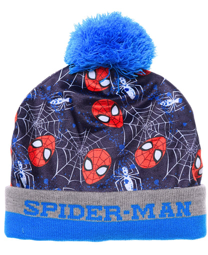 Spider-Man Winter Mütze Set 3-teilig