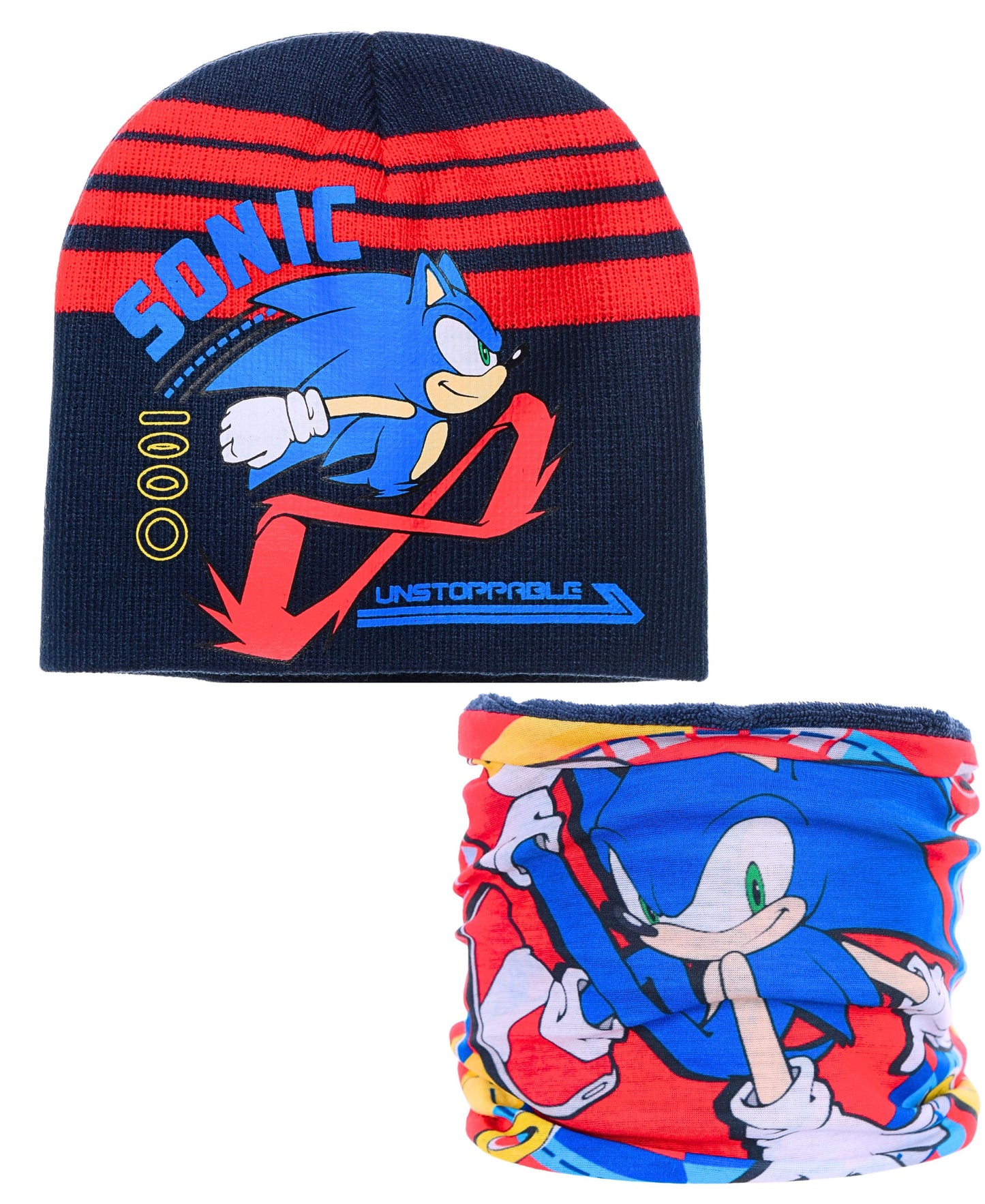 Mütze Set 2-teilig mit Schal Sonic The Hedgehog