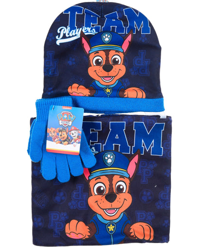Paw Patrol Winter Mütze Set 3-teilig