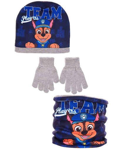 Paw Patrol Winter Mütze Set 3-teilig