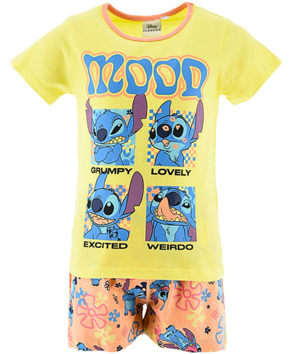 Schlafanzug kurz Lilo & Stitch - Shorty für Mädchen