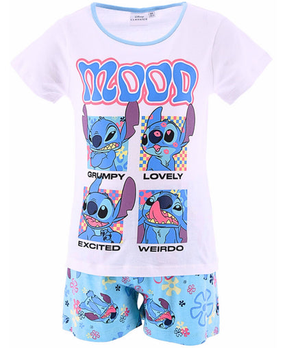 Schlafanzug kurz Lilo & Stitch - Shorty für Mädchen