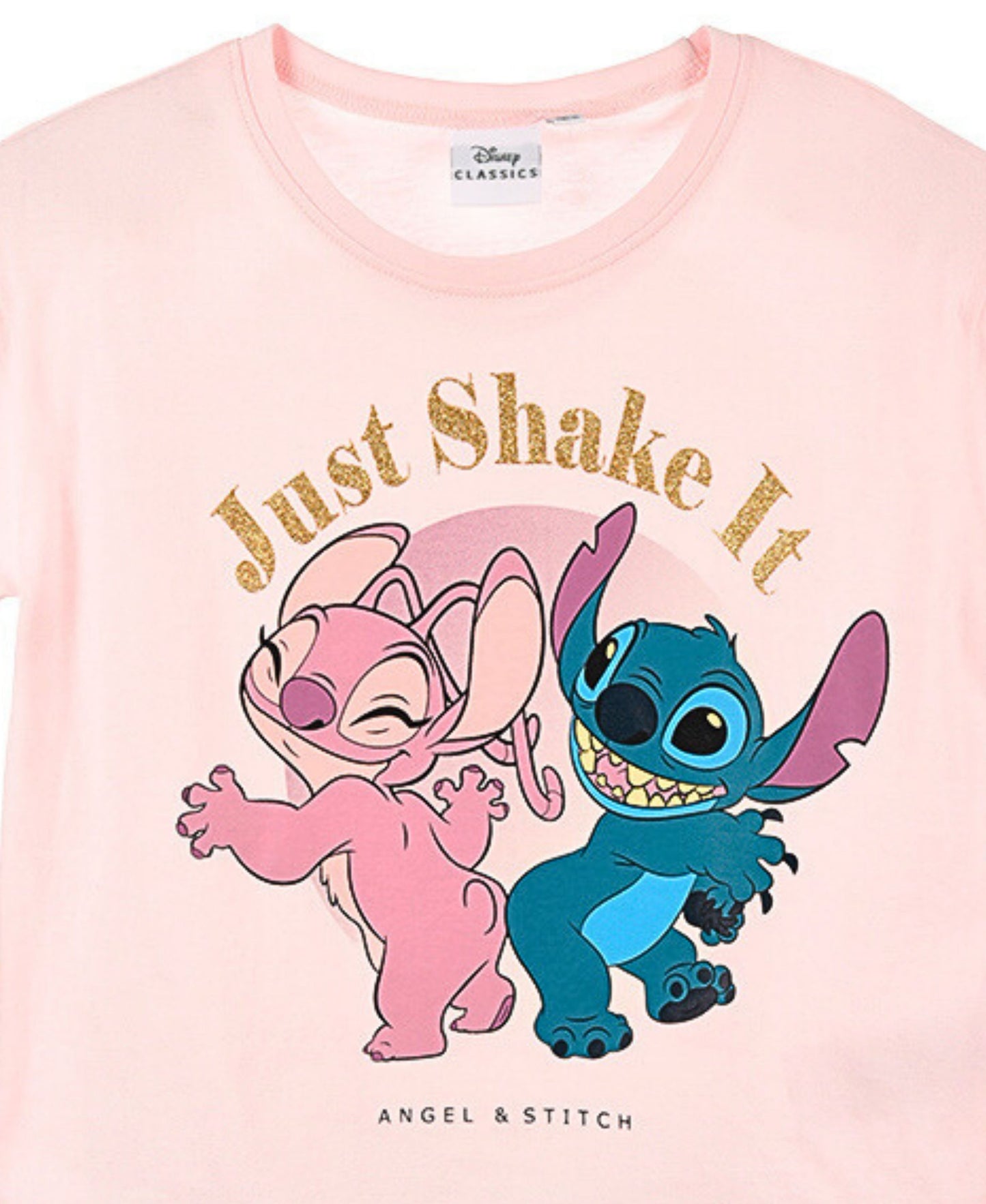 Lilo & Stitch T-Shirt mit Glitzerdetails für Mädchen
