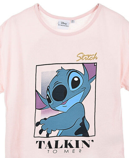 Lilo & Stitch T-Shirt mit Glitzerdetails für Mädchen