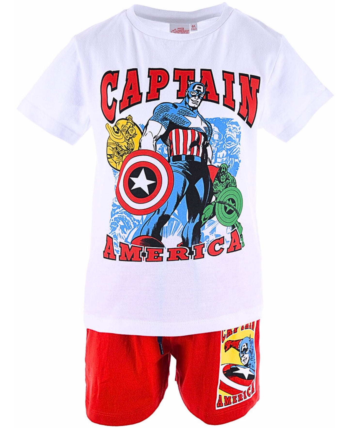 Captain America Set T-Shirt & Shorts für Jungen