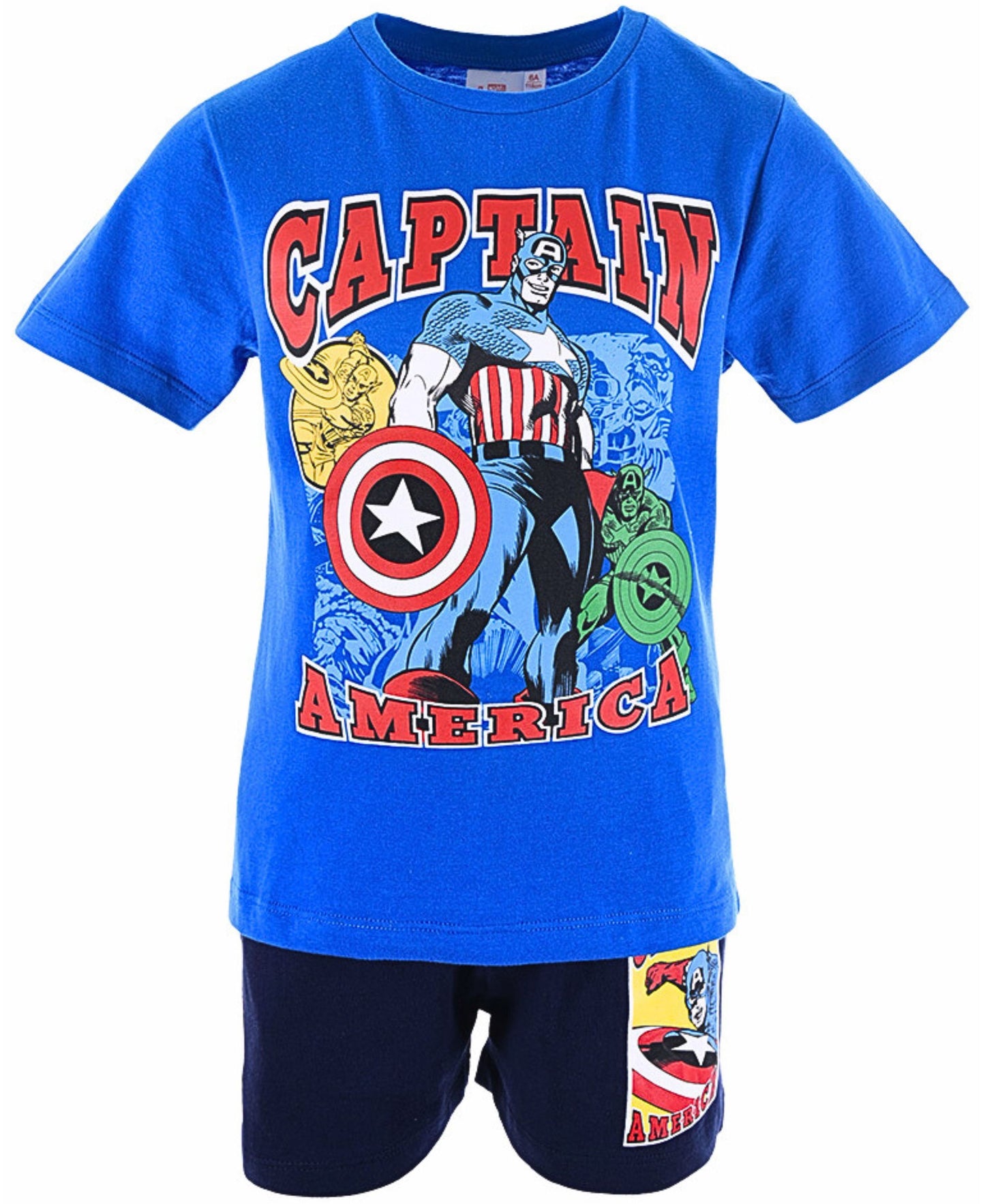 Captain America Set T-Shirt & Shorts für Jungen