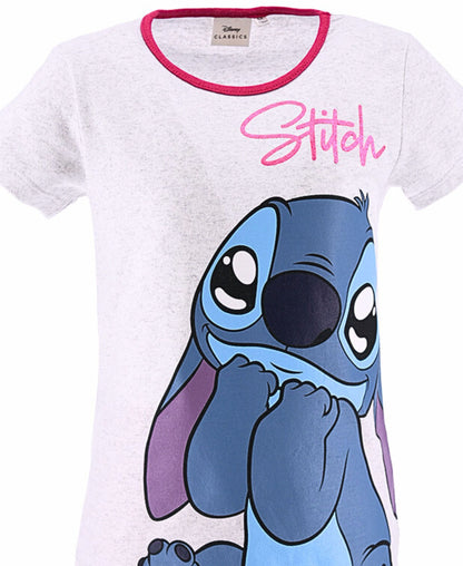 Schlafanzug kurz Lilo & Stitch - Shorty für Mädchen