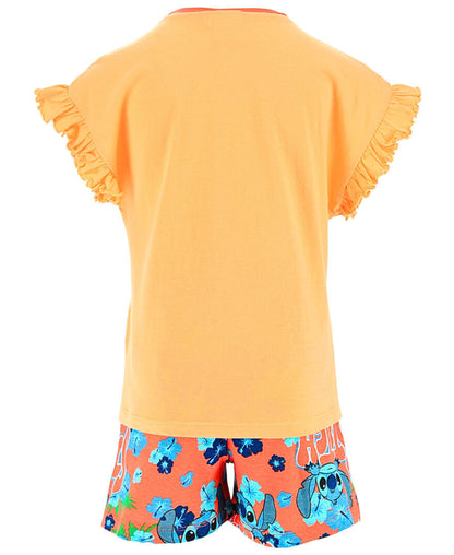 Schlafanzug kurz Lilo & Stitch - Shorty für Mädchen