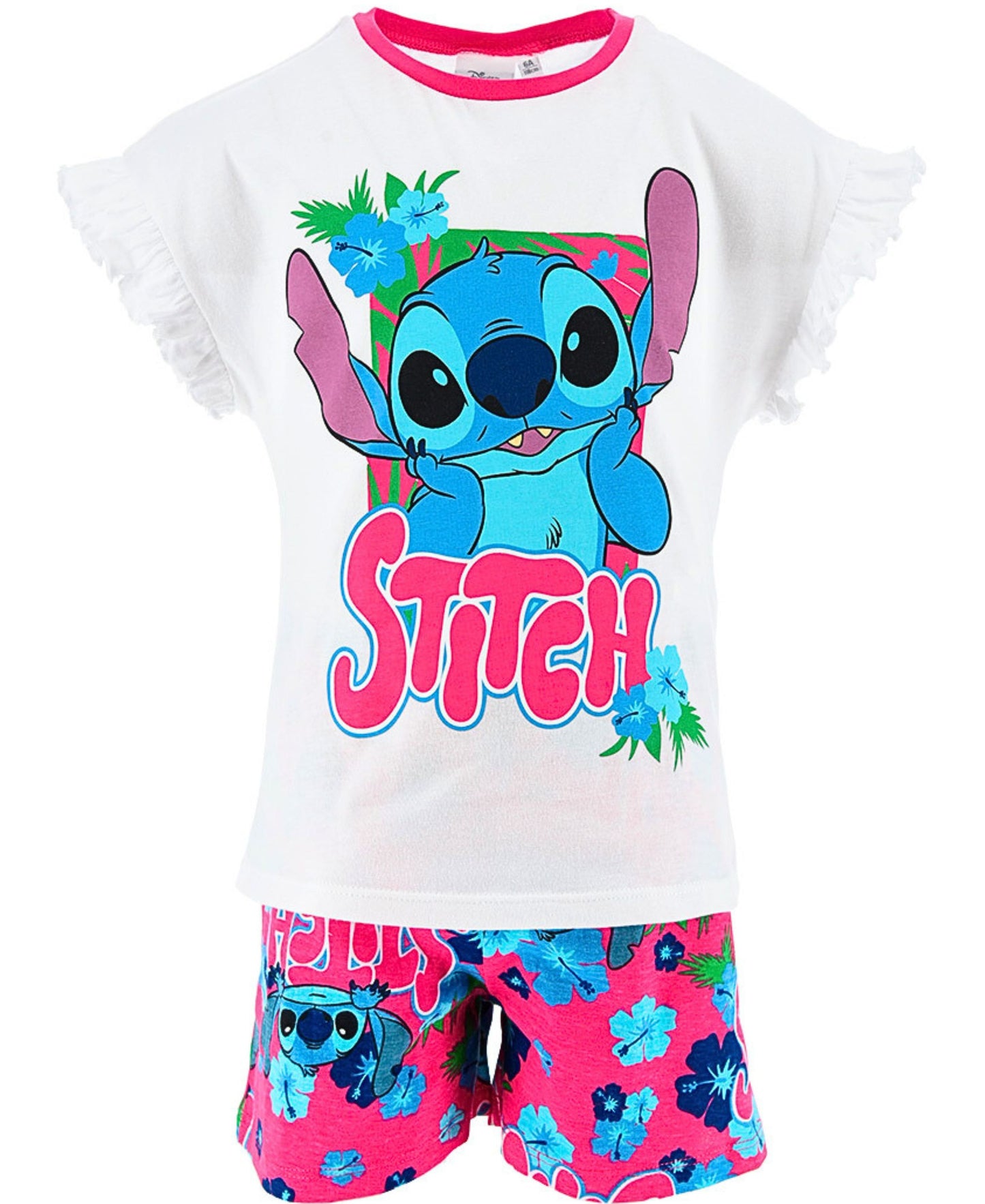 Schlafanzug kurz Lilo & Stitch - Shorty für Mädchen