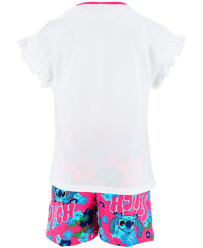 Schlafanzug kurz Lilo & Stitch - Shorty für Mädchen
