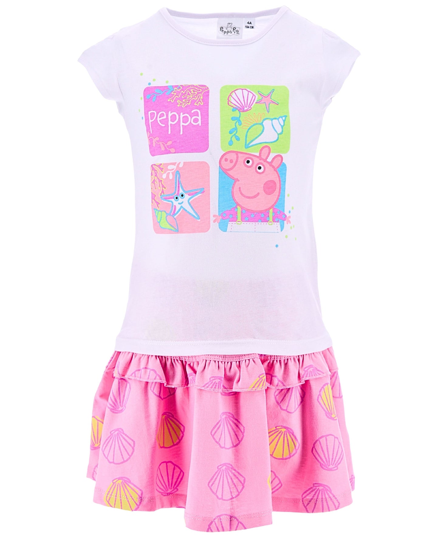 Peppa Pig 2tlg. Outfit: Sommer-Set T-Shirt und Rock