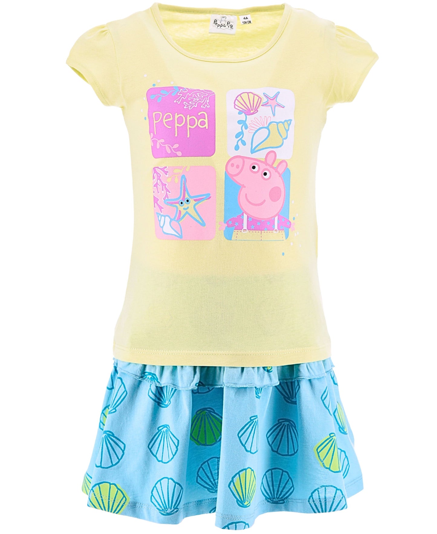 Peppa Pig 2tlg. Outfit: Sommer-Set T-Shirt und Rock