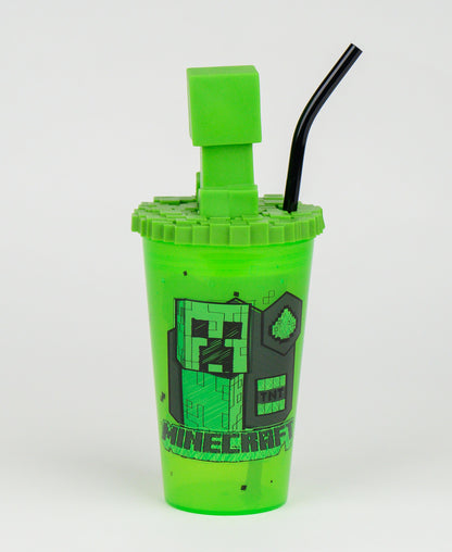 Minecraft Kinderbecher 500 ml mit 3D Creeper Topper