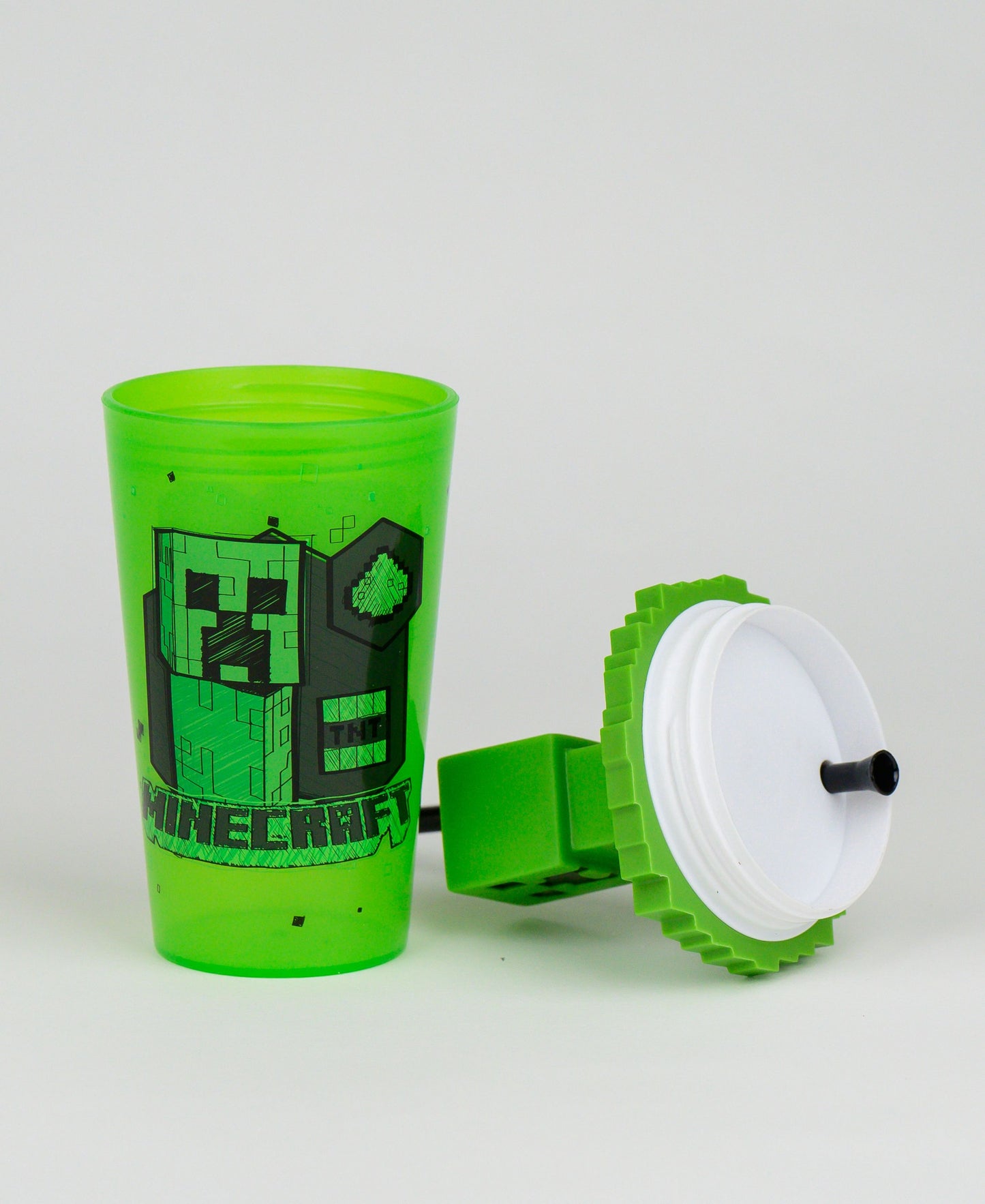 Minecraft Kinderbecher 500 ml mit 3D Creeper Topper