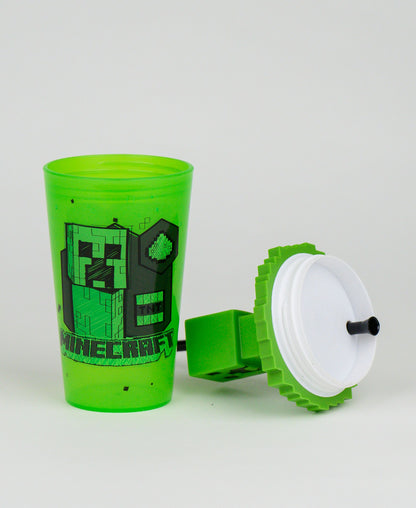Minecraft Kinderbecher 500 ml mit 3D Creeper Topper