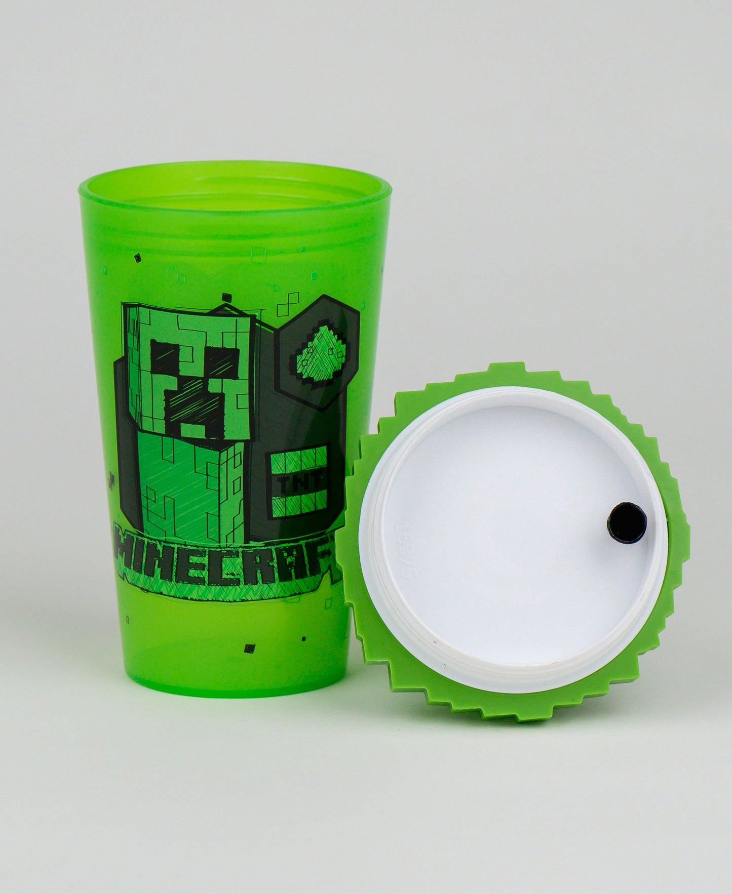 Minecraft Kinderbecher 500 ml mit 3D Creeper Topper