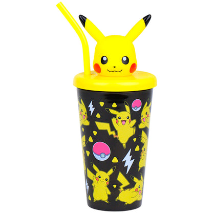 Pokémon Kinderbecher 500 ml mit 3-D Pikachu Topper