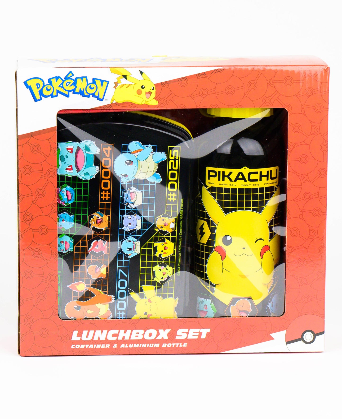 Pokémon Set Brotdose + Alu-Trinkflasche