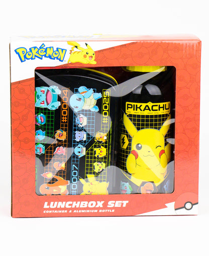 Pokémon Set Brotdose + Alu-Trinkflasche