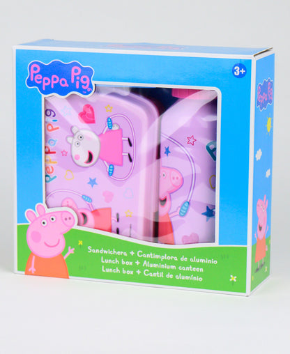 Peppa Pig Brotdose + Alu-Trinkflasche