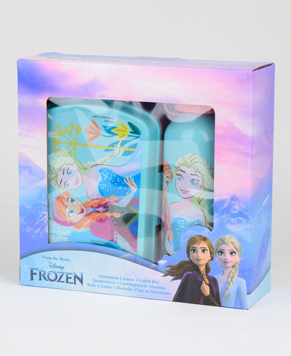 Frozen Set Brotdose + Alu-Trinkflasche