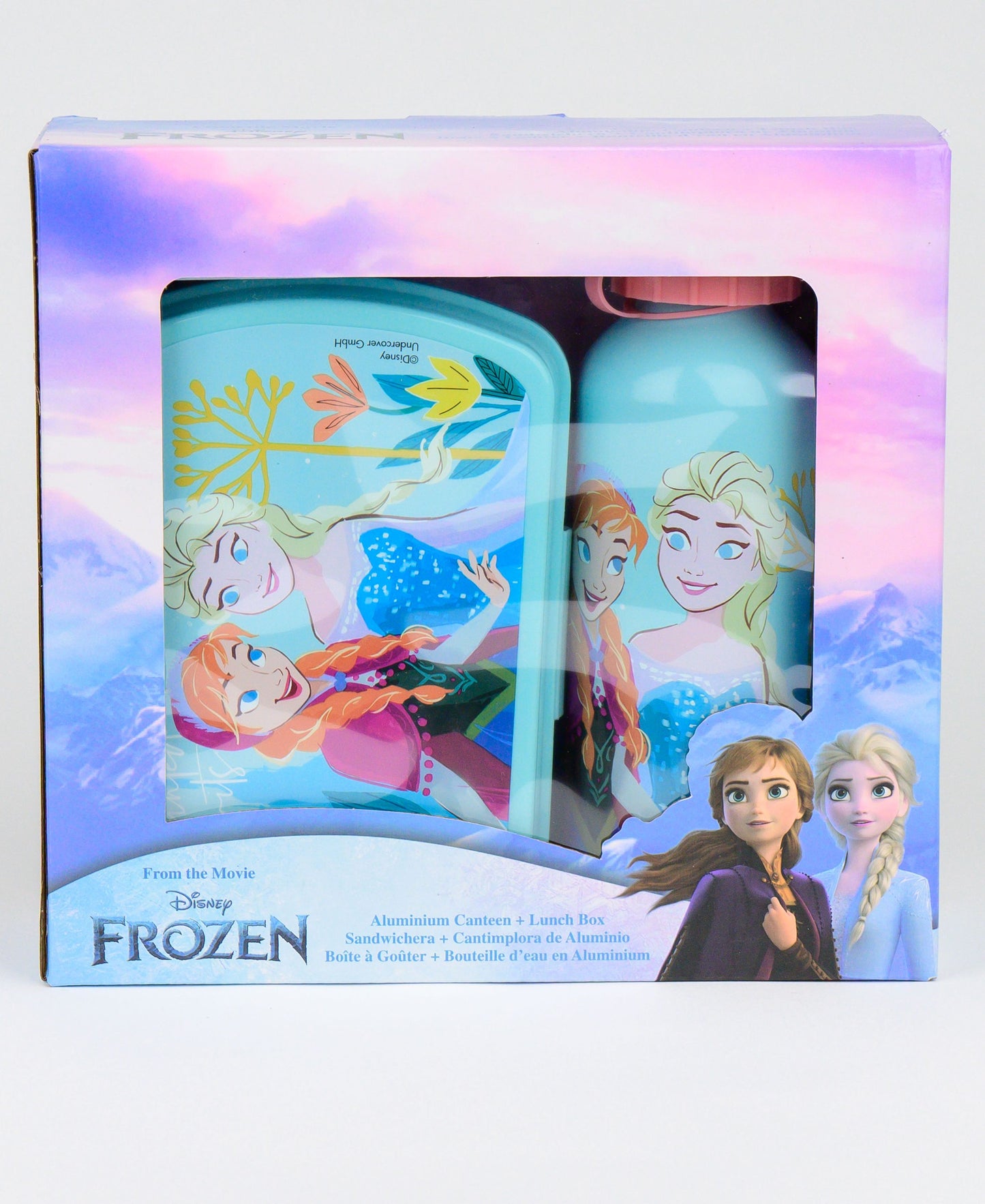 Frozen Set Brotdose + Alu-Trinkflasche