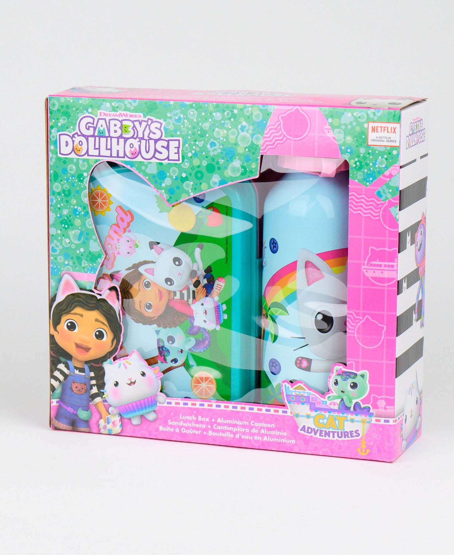 Gabby´s Dollhouse Set Brotdose + Alu-Trinkflasche 