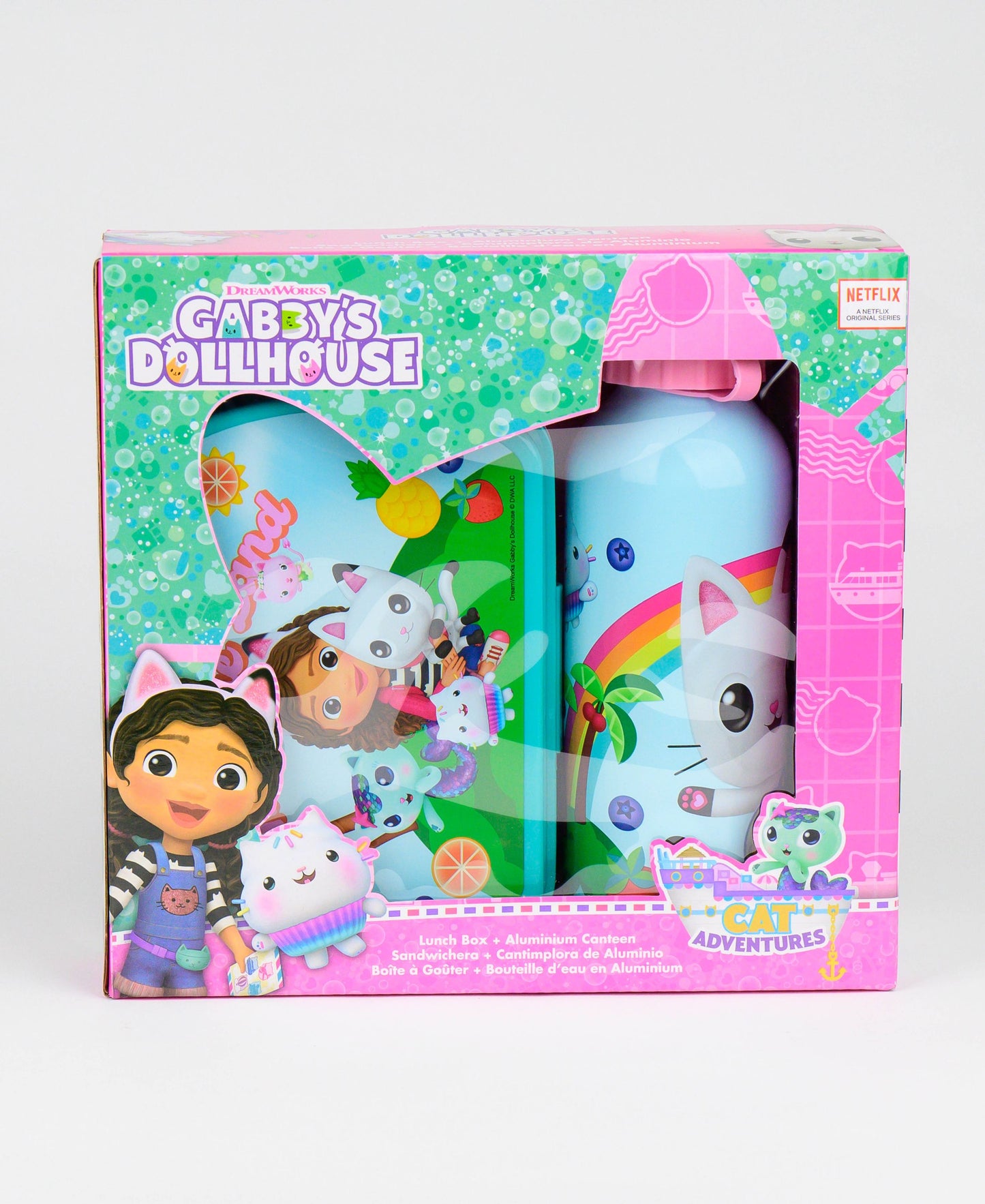 Gabby´s Dollhouse Set Brotdose + Alu-Trinkflasche 