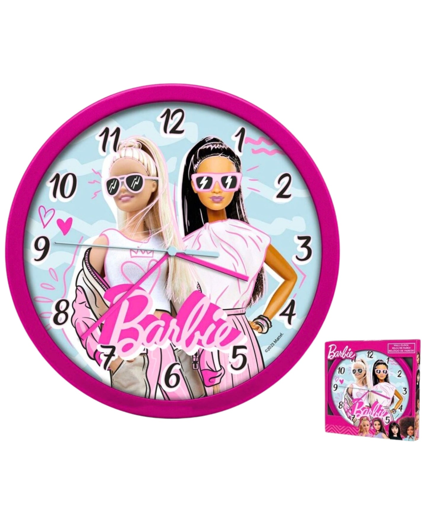 Barbie Wanduhr 25 cm