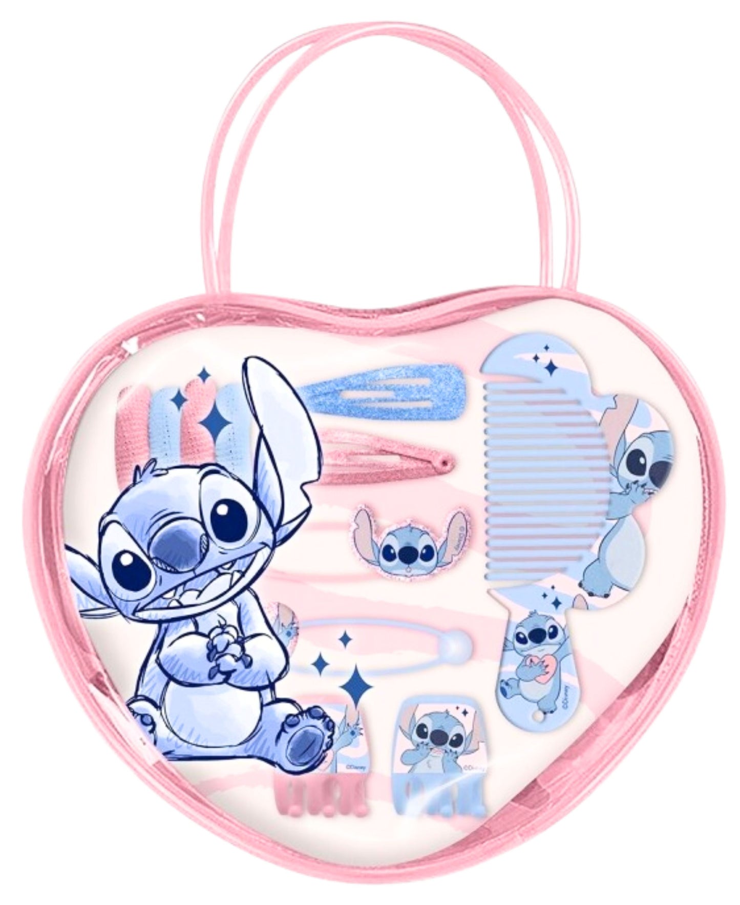 Disney Stitch Haarschmuck-Set 11tlg. in herzförmigen Tasche