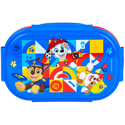 Paw Patrol Brotdose mit 2 Fach Unterteilung & Göffel-Messer
