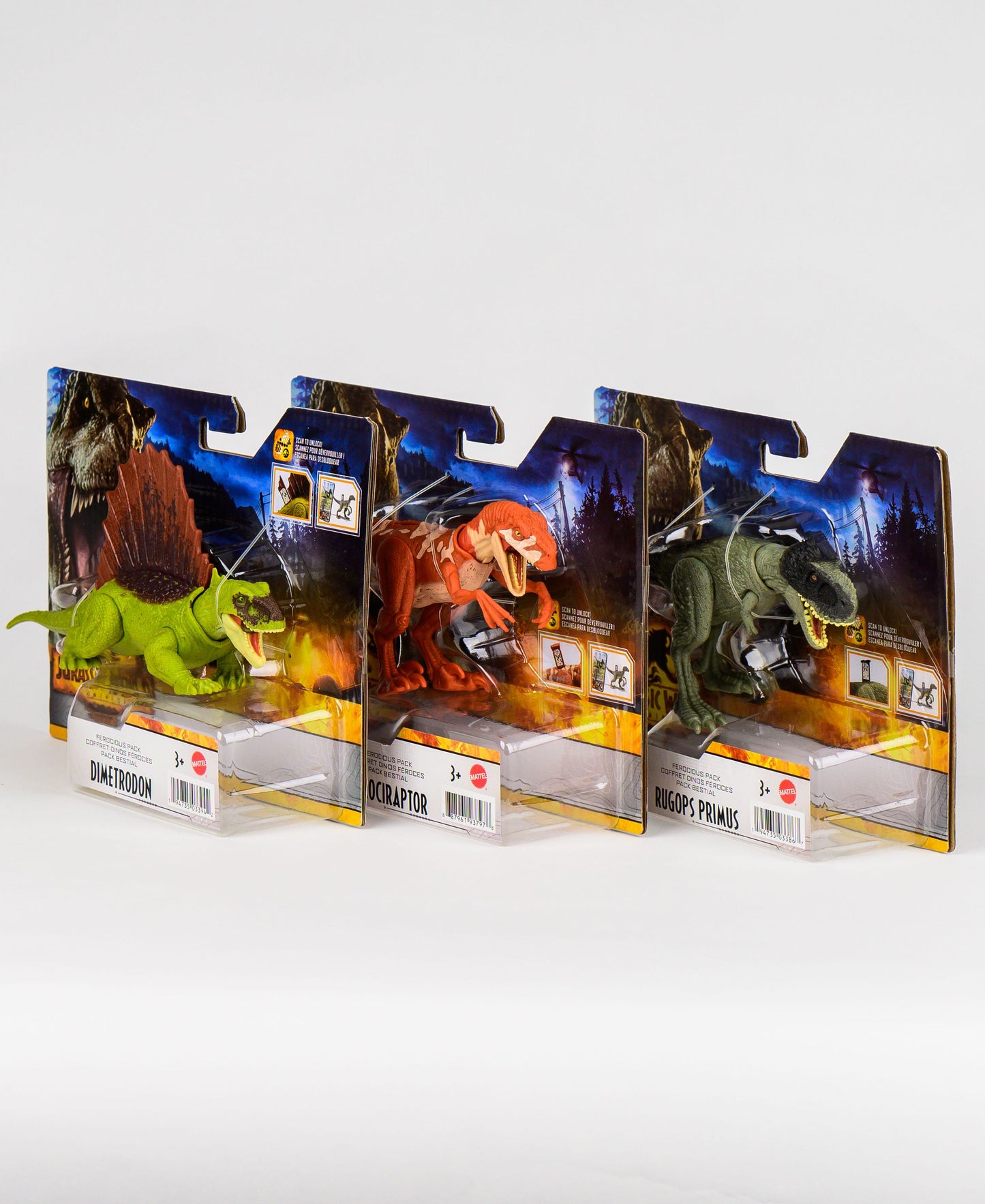 Jurassic World 3er Set Dinosaurier