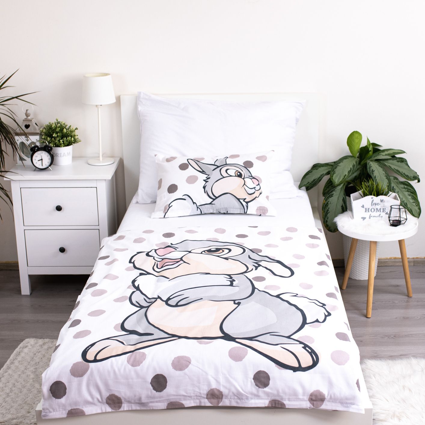 Disney Klassik Klopfer Kinderbettwäsche Set 2-tlg. 100 x 135 cm