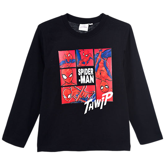 Spider-Man Langarmshirt für Jungen Gr. 104 - 140 cm
