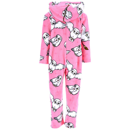 Harry Potter Fleece Overall Schlafanzug für Mädchen Gr. 116 - 152 cm