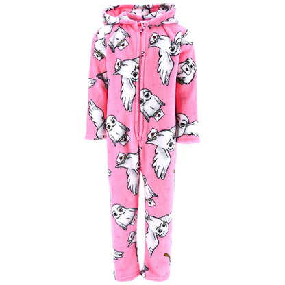 Harry Potter Fleece Overall Schlafanzug für Mädchen Gr. 116 - 152 cm