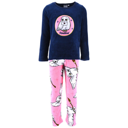 Harry Potter Fleece Schlafanzug für Mädchen Gr. 116 - 152 cm