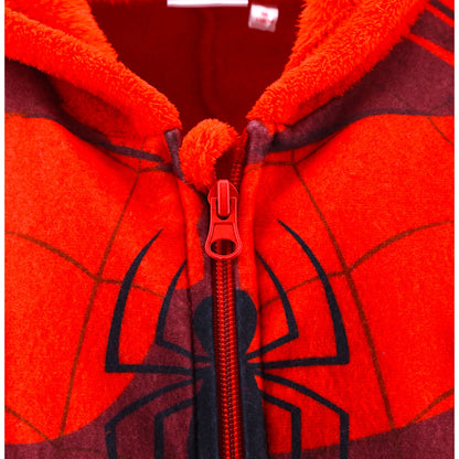 Spider-Man Fleece Overall Schlafanzug für Jungen Gr. 104 - 140 cm