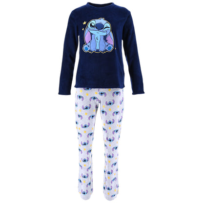 Disney Stitch Fleece Schlafanzug Gr. S-XL